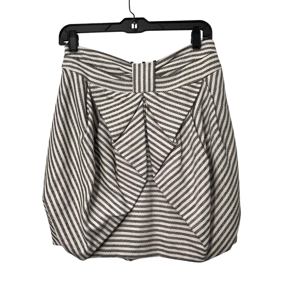 Eva Franco Anthropologie Striped Origami Bubble Skirt Size 6 Preppy Girly